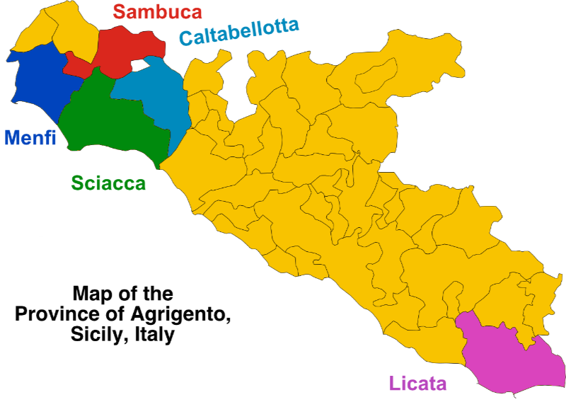 Agrigento Map